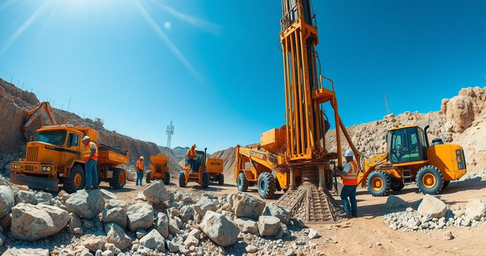 Perfuração em Rocha: Técnicas e Equipamentos Essenciais para Projetos de Construção Perfuração em Rocha: Técnicas e Equipamentos Essenciais para Projetos de Construção