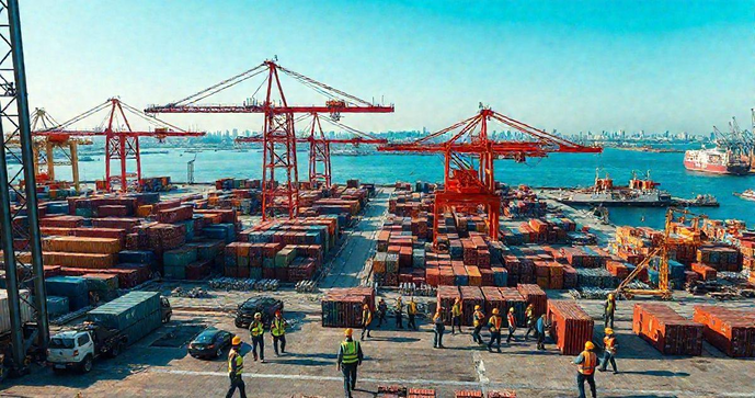 Obras portuárias transformam infraestrutura e impulsionam economia local Obras portuárias transformam infraestrutura e impulsionam economia local
